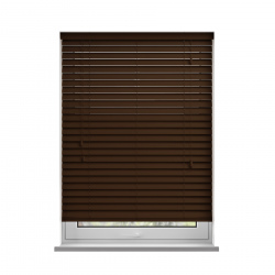 50mm Walnut Timberlux Basswood Venetian Blinds 